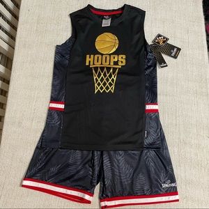 Spalding Boys 2 Piece Shorts & Muscle Tank Top Set